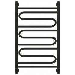 Полотенцесушитель водяной Сунержа Элегия+ 31-0205-8050, высота 80 см, ширина 50 см, универсальное подключение, цвет матовый черный
