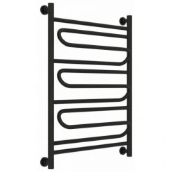 Полотенцесушитель водяной Сунержа Элегия+ 31-0205-8060, высота 80 см, ширина 60 см, универсальное подключение, цвет матовый черный