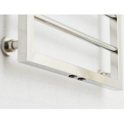 Полотенцесушитель водяной Сунержа Канцлер 31-0254-8050, высота 80 см, ширина 50 см, нижнее подключение 50 см, цвет матовый черный