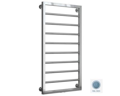 Полотенцесушитель водяной Сунержа Канцлер 5024-0254-1050, высота 100 см, ширина 50 см, нижнее подключение 50 см, цвет пастельно-синий