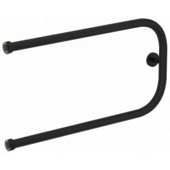 Полотенцесушитель водяной Сунержа П-образный+ 31-4003-3265, высота 32 см, ширина 65 см, боковое подключение 32 см, цвет матовый черный