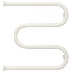 Полотенцесушитель водяной Сунержа М-образный+ 12-4007-5050, высота 50 см, ширина 50 см, боковое подключение 50 см, цвет белый