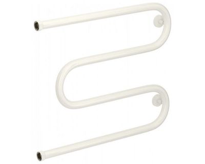 Полотенцесушитель водяной Сунержа М-образный+ 12-4007-5065, высота 50 см, ширина 65 см, боковое подключение 50 см, цвет белый