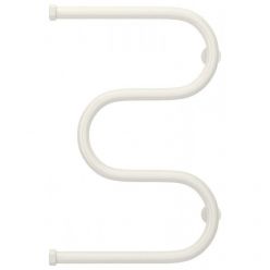 Полотенцесушитель водяной Сунержа М-образный+ 12-4007-6040, высота 60 см, ширина 40 см, боковое подключение 60 см, цвет белый