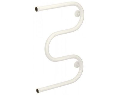 Полотенцесушитель водяной Сунержа М-образный+ 12-4007-6040, высота 60 см, ширина 40 см, боковое подключение 60 см, цвет белый