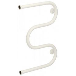 Полотенцесушитель водяной Сунержа М-образный+ 30-4007-6040, высота 60 см, ширина 40 см, боковое подключение 60 см, цвет белый матовый