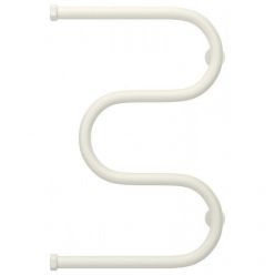 Полотенцесушитель водяной Сунержа М-образный+ 30-4007-6040, высота 60 см, ширина 40 см, боковое подключение 60 см, цвет белый матовый