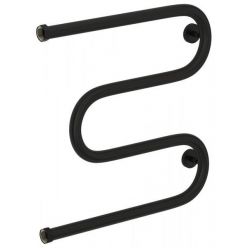 Полотенцесушитель водяной Сунержа М-образный+ 31-4007-5050, высота 50 см, ширина 50 см, боковое подключение 50 см, цвет черный матовый