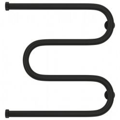 Полотенцесушитель водяной Сунержа М-образный+ 31-4007-5050, высота 50 см, ширина 50 см, боковое подключение 50 см, цвет черный матовый