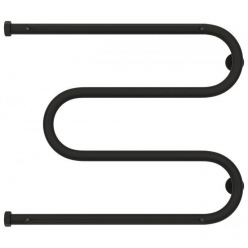 Полотенцесушитель водяной Сунержа М-образный+ 15-4008-5065, высота 50 см, ширина 65 см, боковое подключение 50 см, с 2 полками, цвет тёмный титан муар