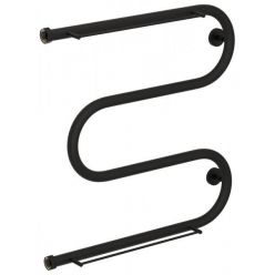 Полотенцесушитель водяной Сунержа М-образный+ 15-4008-6060, высота 60 см, ширина 60 см, боковое подключение 60 см, с 2 полками, цвет тёмный титан муар