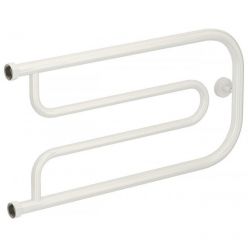 Полотенцесушитель водяной Сунержа Гусли+ 12-4009-3265, ширина 65 см, высота 32 см, боковое подключение 32 см, цвет белый