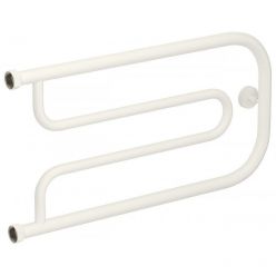 Полотенцесушитель водяной Сунержа Гусли+ 30-4009-3265, ширина 65 см, высота 32 см, боковое подключение 32 см, цвет матовый белый