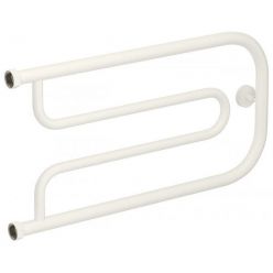 Полотенцесушитель водяной Сунержа Гусли+ 30-4009-3265, ширина 65 см, высота 32 см, боковое подключение 32 см, цвет матовый белый