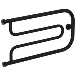 Полотенцесушитель водяной Сунержа Гусли+ 31-4009-3265, ширина 65 см, высота 32 см, боковое подключение 32 см, цвет матовый черный