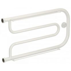 Полотенцесушитель водяной Сунержа Гусли+ 12-4010-3265, высота 32 см, ширина 65 см, боковое подключение 32 см, с 2 полками, цвет белый