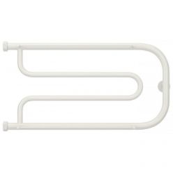 Полотенцесушитель водяной Сунержа Гусли+ 12-4010-3265, высота 32 см, ширина 65 см, боковое подключение 32 см, с 2 полками, цвет белый