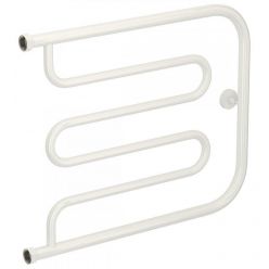 Полотенцесушитель водяной Сунержа Лира+ 12-4011-5065, высота 50 см, ширина 65 см, боковое подключение 50 см, цвет белый