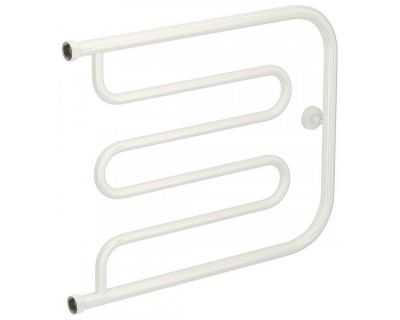 Полотенцесушитель водяной Сунержа Лира+ 12-4011-5065, высота 50 см, ширина 65 см, боковое подключение 50 см, цвет белый