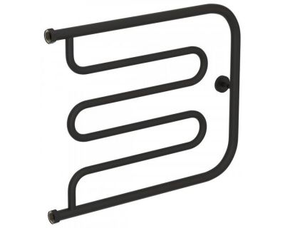 Полотенцесушитель водяной Сунержа Лира+ 15-4011-5065, высота 50 см, ширина 65 см, боковое подключение 50 см, цвет тёмный титан муар