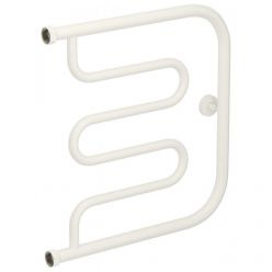 Полотенцесушитель водяной Сунержа Лира+ 30-4011-5050, высота 50 см, ширина 50 см, боковое подключение 50 см, цвет матовый белый