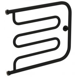 Полотенцесушитель водяной Сунержа Лира+ 31-4011-5065, высота 50 см, ширина 65 см, боковое подключение 50 см, цвет матовый черный