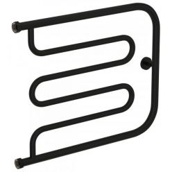 Полотенцесушитель водяной Сунержа Лира+ 31-4011-5065, высота 50 см, ширина 65 см, боковое подключение 50 см, цвет матовый черный