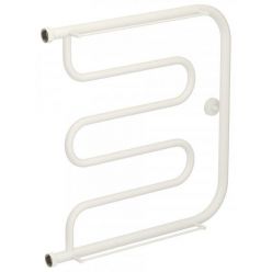 Полотенцесушитель водяной Сунержа Лира+ 30-4012-6060, высота 60 см, ширина 60 см, боковое подключение 60 см, с 2 полками, цвет матовый белый