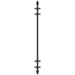 Полотенцесушитель водяной Сунержа Хорда 15-4124-1200, высота 120 см, ширина 20 см, боковое подключение 120 см, цвет тёмный титан муар