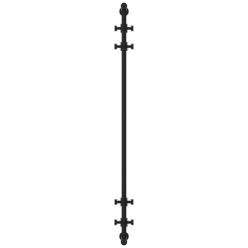 Полотенцесушитель водяной Сунержа Хорда 31-4124-1200, высота 120 см, ширина 20 см, боковое подключение 120 см, цвет матовый черный