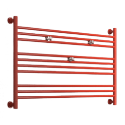 Полотенцесушитель водяной Сунержа Богема L 2004-0202-6090, ширина 90 см высота 60 см, универсальное подключение, цвет чистый оранжевый