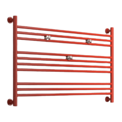 Полотенцесушитель водяной Сунержа Богема L 2004-0202-6090, ширина 90 см высота 60 см, универсальное подключение, цвет чистый оранжевый