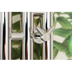 Полотенцесушитель электрический Сунержа Кантата 3.0, ширина 19.1 см, высота 120 см, диммер справа, хром, 00-5847-1216