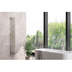 Полотенцесушитель электрический Сунержа Кантата 3.0, ширина 19.1 см, высота 120 см, диммер справа, хром, 00-5847-1216