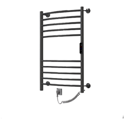 Полотенцесушитель электрический ZorG Жемчужина Гранд 50-80, 225 вт (К-ЖК панель, Справа, Чёрный)