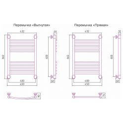 Полотенцесушитель Сунержа Богема+ 600x400 водяной