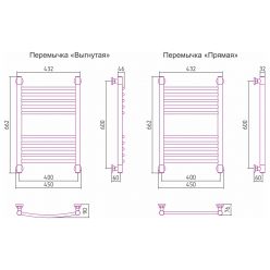 Полотенцесушитель Сунержа Богема+ 600x400