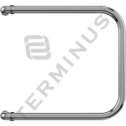 Полотенцесушитель Terminus П-образный 32 (1") Эконом 400x532 водяной