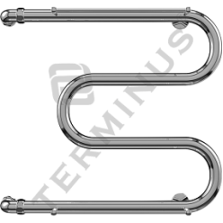 Полотенцесушитель Terminus М-образный с полкой 600х700 водяной