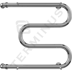 Полотенцесушитель Terminus М-образный с полкой 600х600 водяной