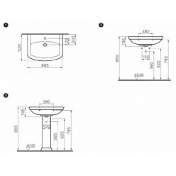  Умывальник Vitra Serenada 69 см 4218B003-0001