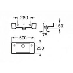 Умывальник Roca Hall 50x25, 325883000