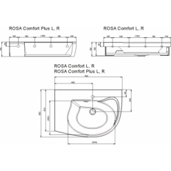 Умывальник Ravak Rosa Comfort