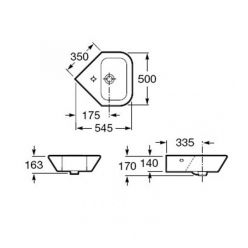 Умывальник Roca Nexo 50 (327646000)