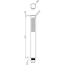 Ручной душ Ravak Chrome 957.00, 1 режим X07P007