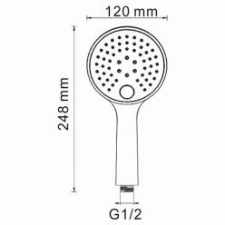 Лейка для душа WasserKraft A060