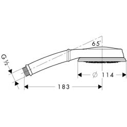Ручной душ Hansgrohe Croma 100 Multi Classic 28539000