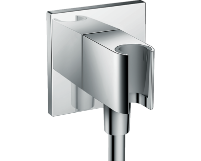 Шланговое подсоединение с держателем для душа Hansgrohe Fixfit Porter Square 26486000