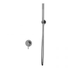 Смеситель Whitecross Y brushed nickel YSET02NIB для душа, с душевым гарнитуром, цвет никель брашированный