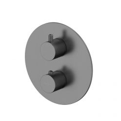 Смеситель Whitecross Y gunmetal Y1236GM для душа, термостатический, на 2 потребителя, цвет оружейная сталь